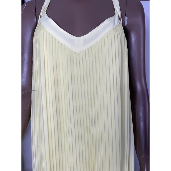 THALIA SODI Women's Yellow Pleated Maxi Dress Size XL - Picture 5 of 10